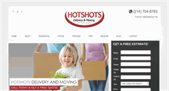 Desktop Screenshot of hotshotsmoving.com